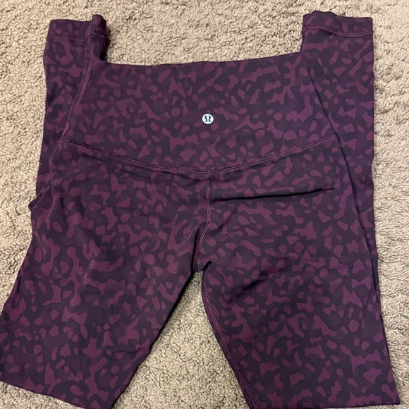 lululemon athletica Pants - lululemon athletica  Maroon Patterned Leggings